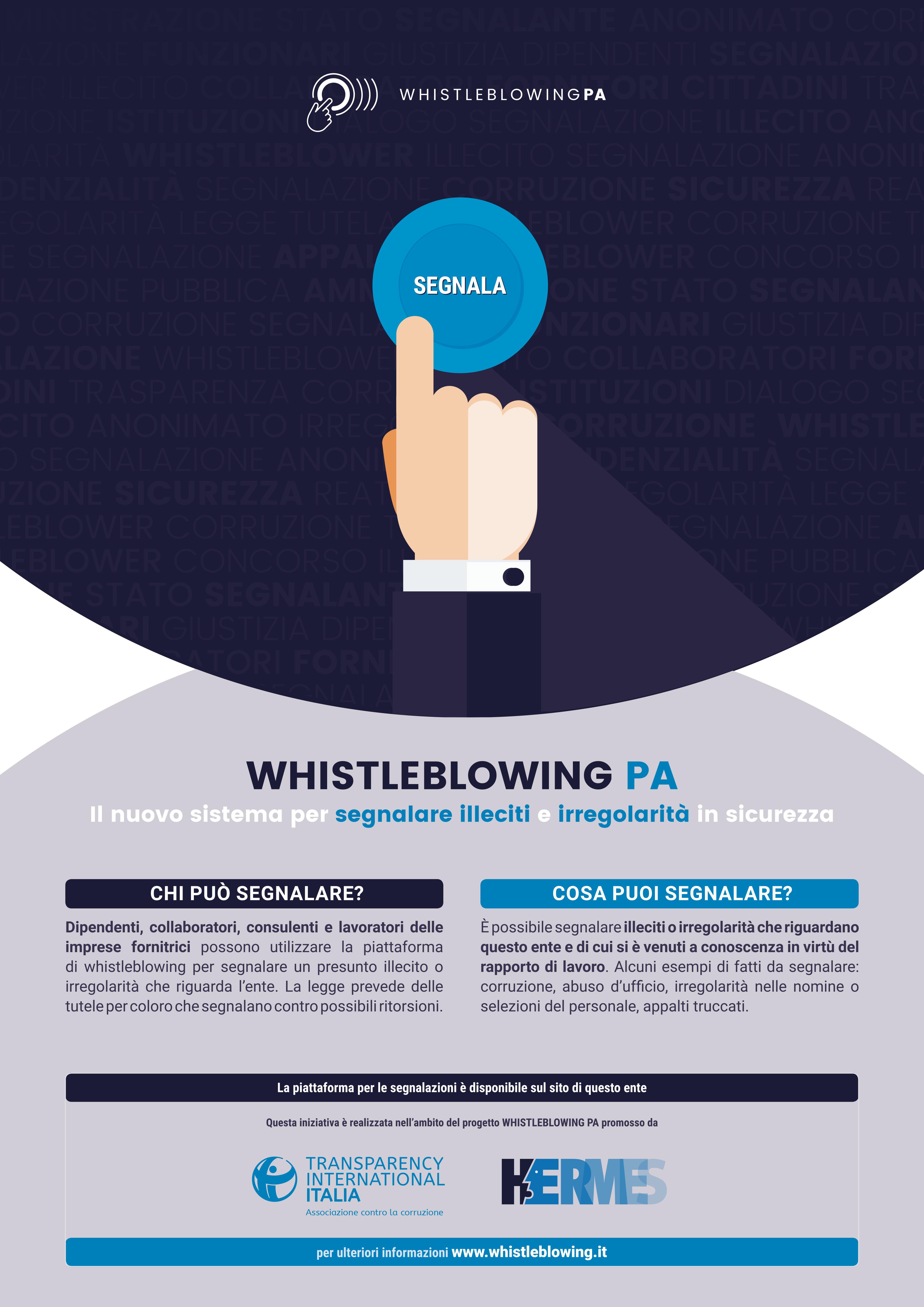 Visualizza la notizia: Attivazione del servizio di segnalazione di illeciti-whistleblowing
