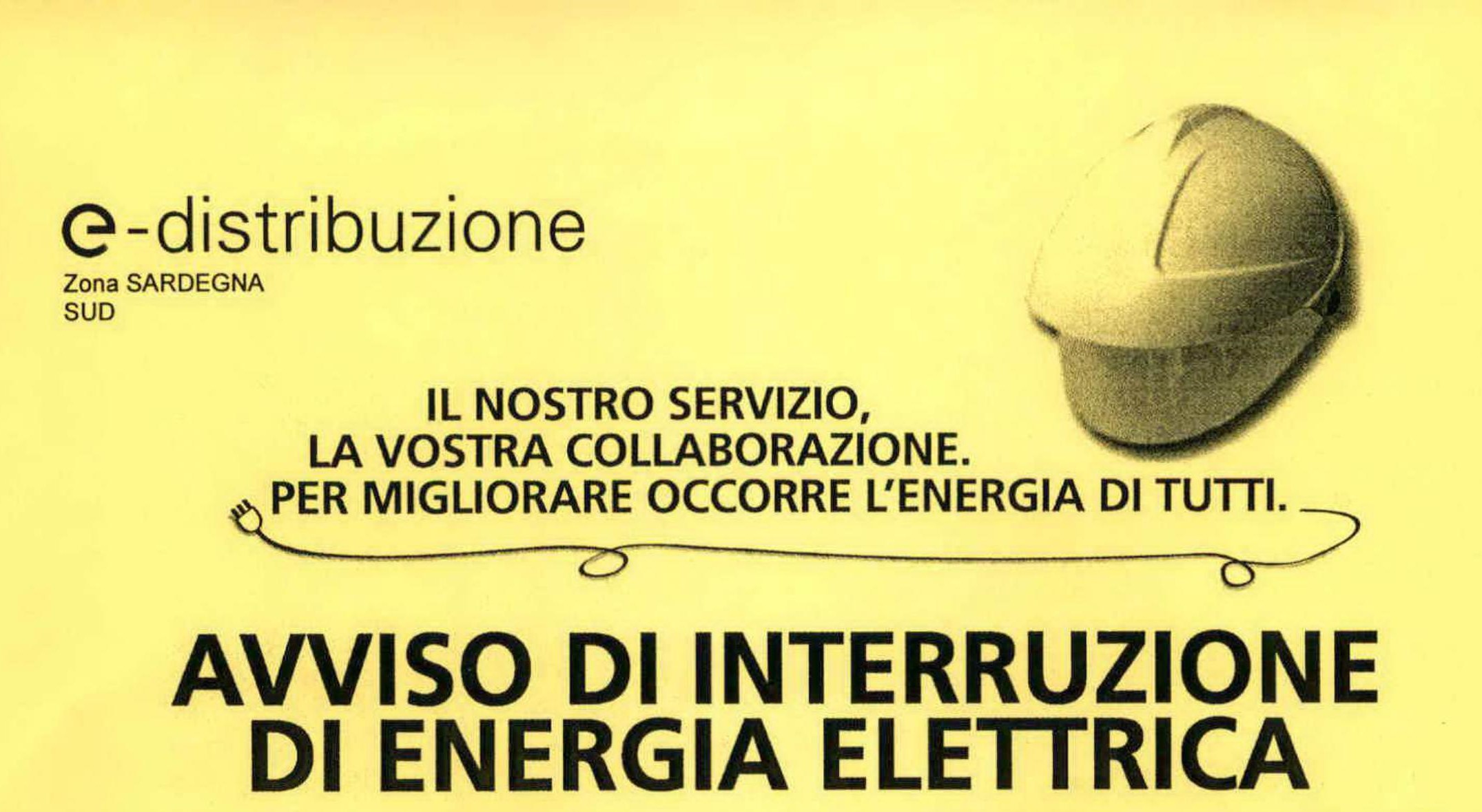 Visualizza la notizia: AVVISO DI INTERRUZIONE DI ENERGIA ELETTRICA