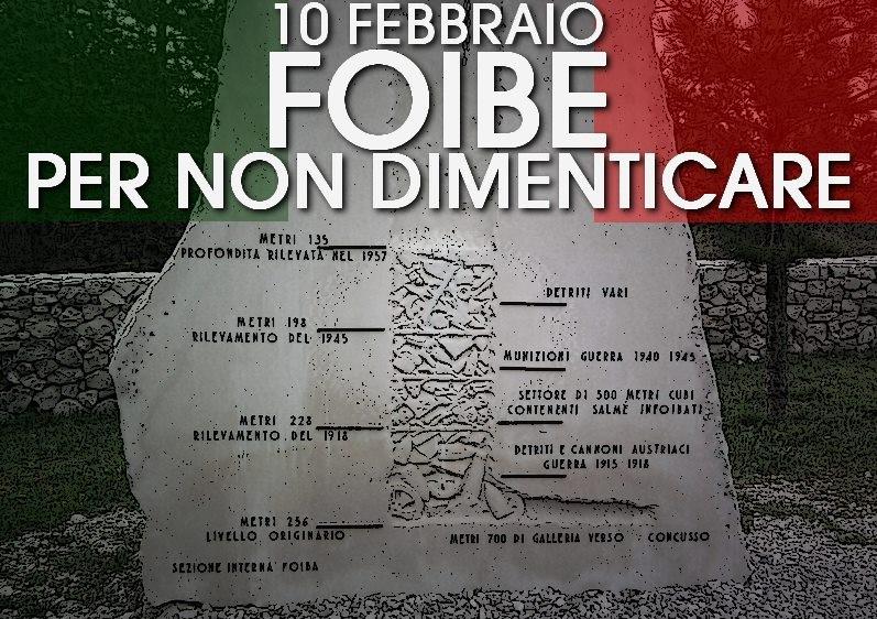 Visualizza la notizia: FOIBE, oggi 10 febbraio si celebra il "Giorno del Ricordo"